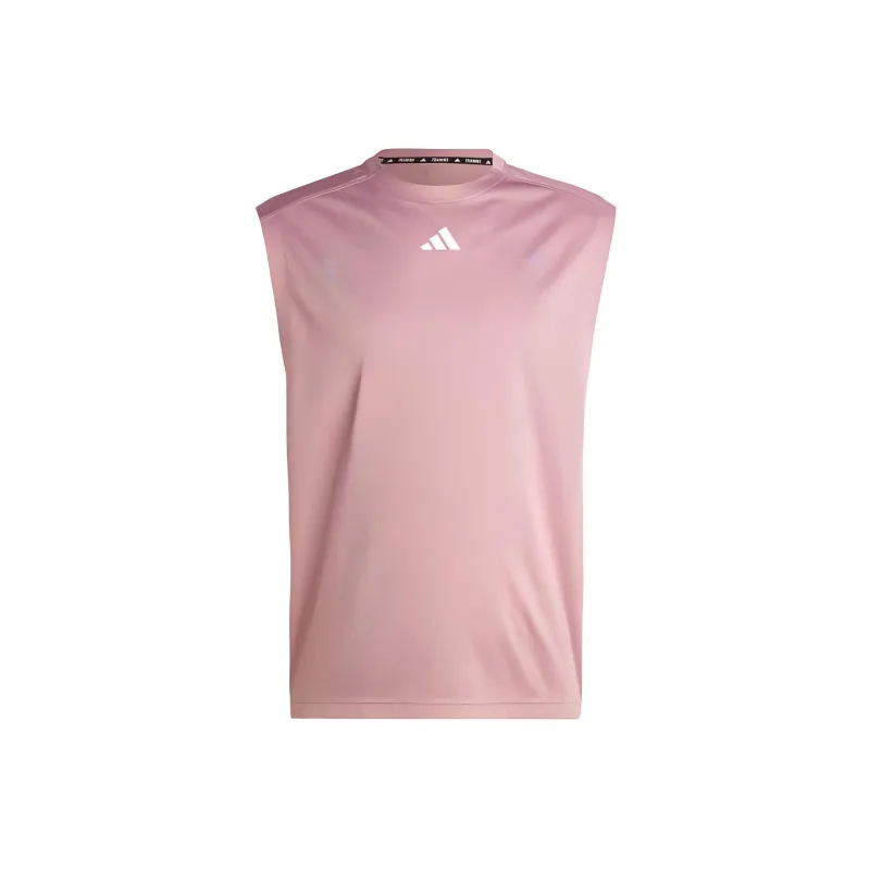 Adidas Gym Tank Tops Men Pink-0