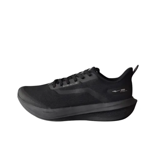 Erke Lightness 3.0 Slip Resistant, Abrasion Resistant, Lightweight Low Top Long Distance Running Shoes Men's Black