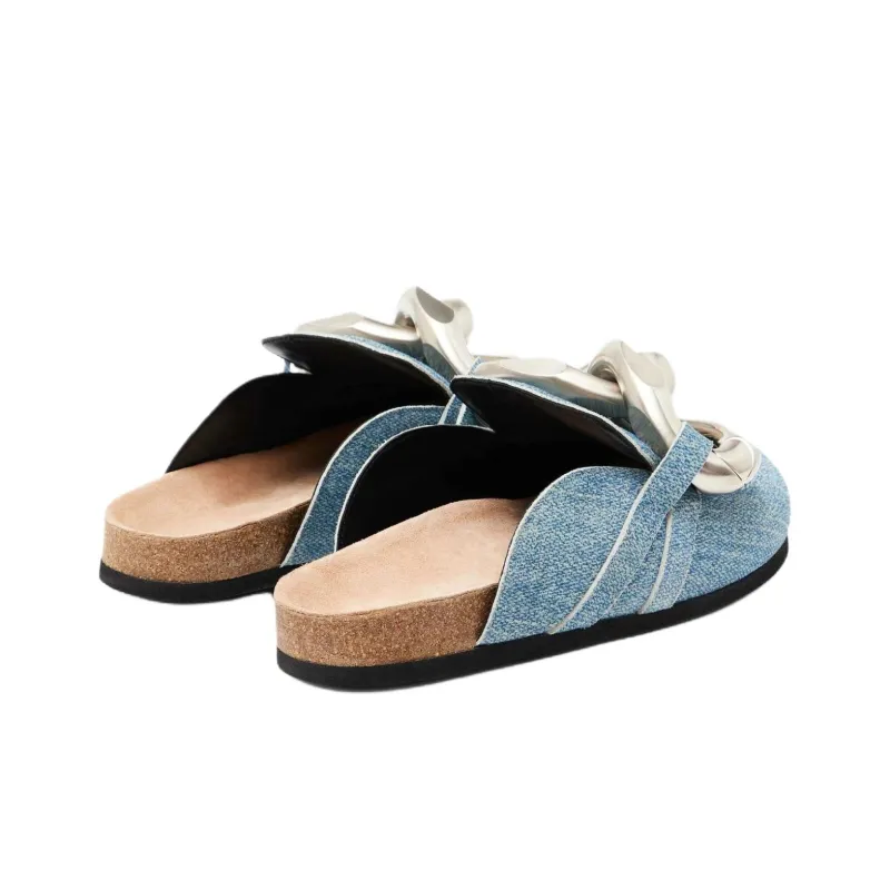 JW Anderson Odor Resistant Closed Toe Slippers Men's Blue-2