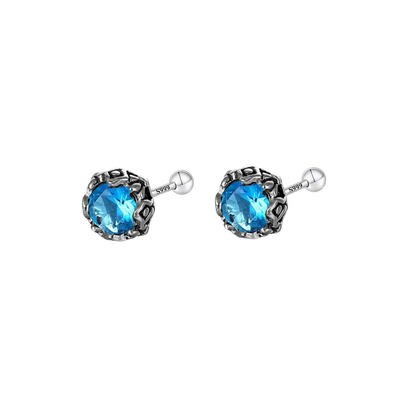 GIFT&CO 999 Fine Silver Stud Earrings Unisex-10