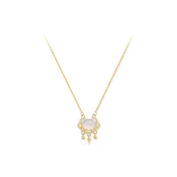 JUICY GRAPE Chalcedony Necklaces Women's