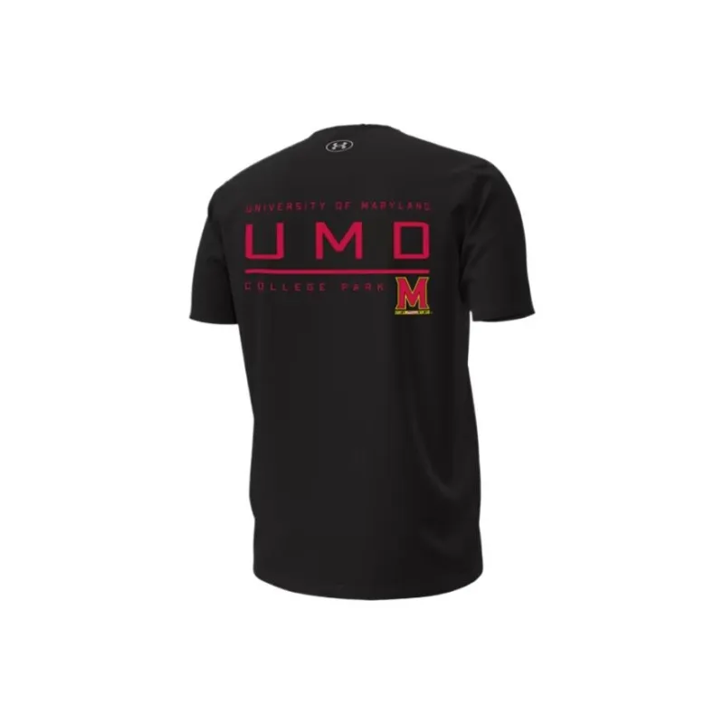 Under Armour Performance CottonCollegiate T Shirt Men's Black-1