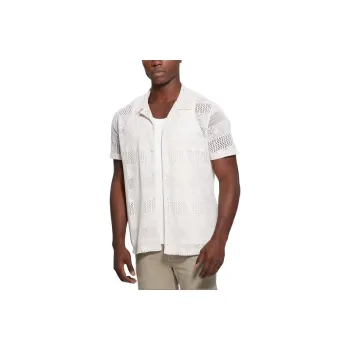 GUESS Eco Cyrus Ribbed Tank Tank Tops Men's White