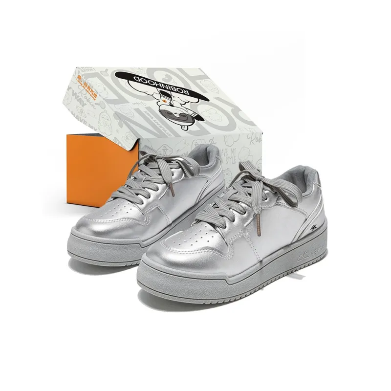 ROBINHOOD Slip Resistant Shock Absorbers With Abrasion Resistant Properties Low Top Skateboard Shoes Women's Box-10