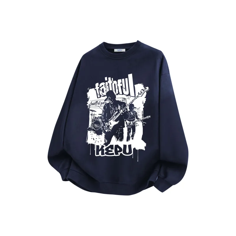 Kepu Fleece Lined Hoodies & Sweatshirts Unisex-36