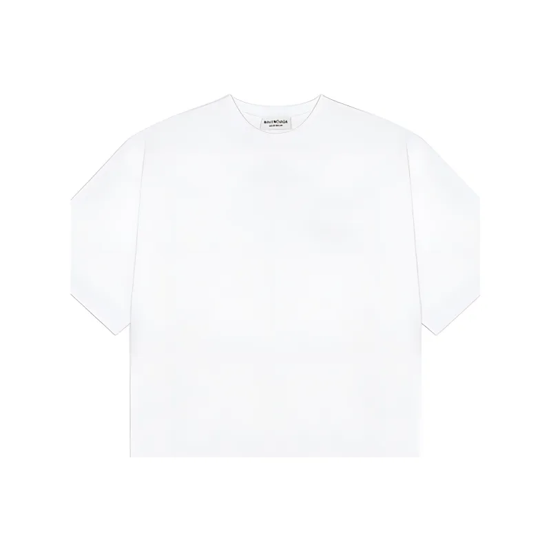 Balenciaga T Shirt Regular Fit Men's White-4