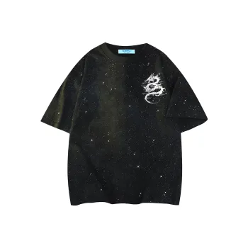 Kepu T Shirt Unisex Tie Dye Black