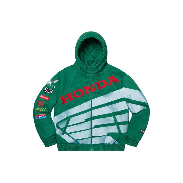 Supreme Honda Fox Racing Puffy Zip Up Jacket-0