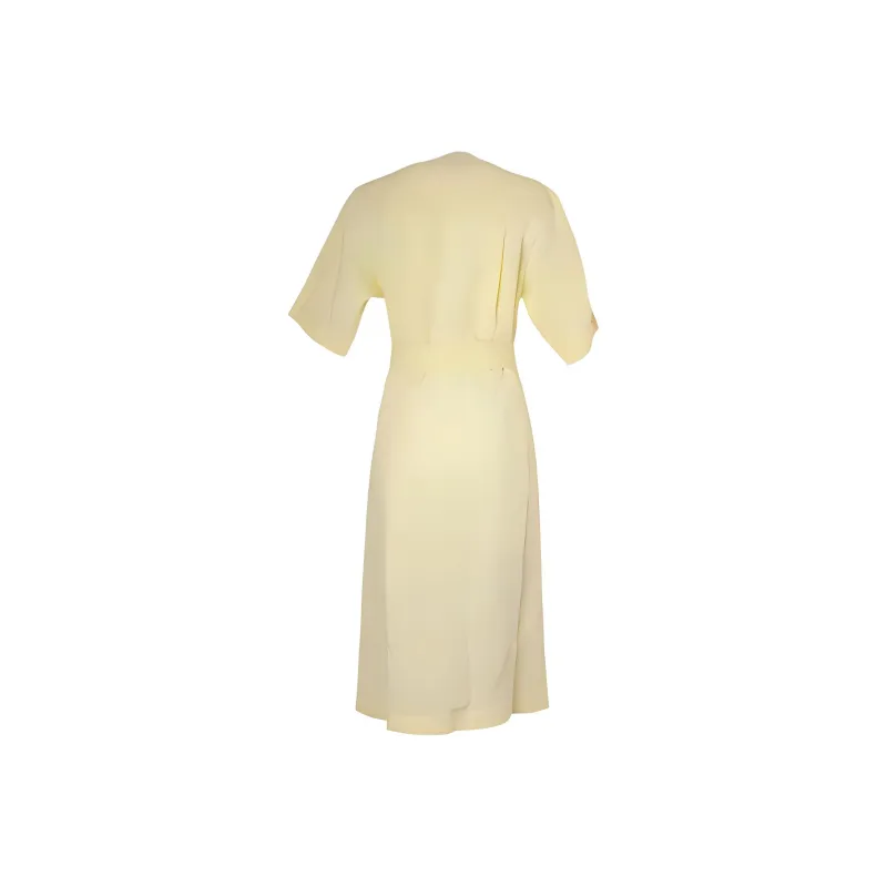 Paul Smith Short Sleeved Dress Women's Light Yellow-1