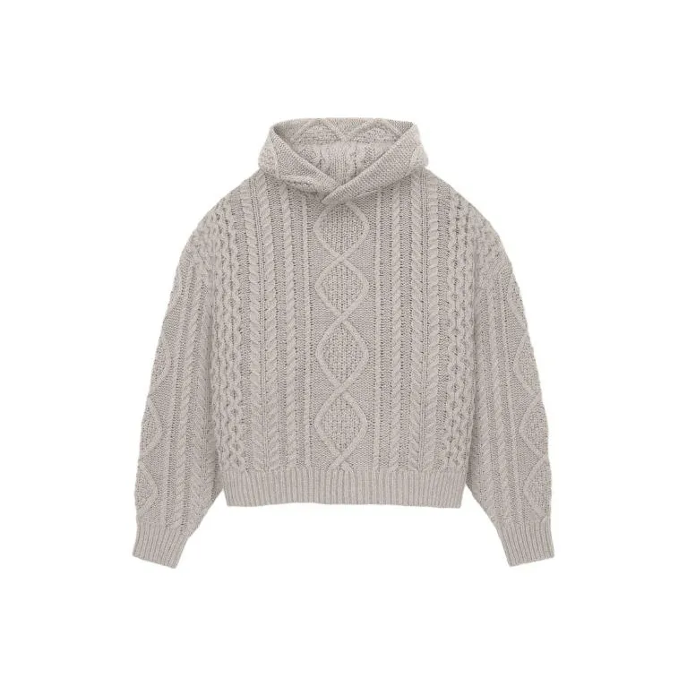 Fear Of God Essentials Cable Knit Hoodie-0