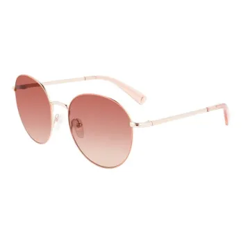 LONGCHAMP Metal Round Sunglasses Unisex Rose Gold