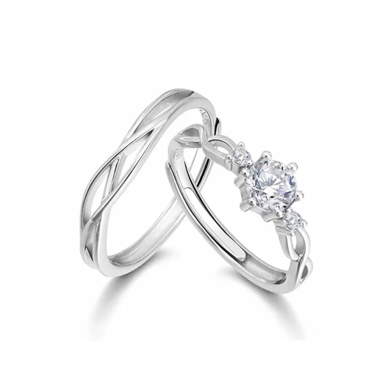 CHINA GOLD S999 Fine Silver Rings Unisex-3