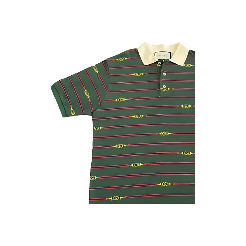 GUCCI Polo Shirts Men Green-3