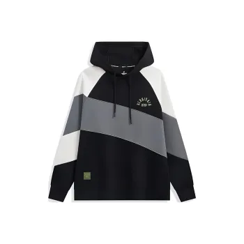XTEP Basketball Collection Sweatshirt Men's Jet Black/Steel Gray/Cotton White