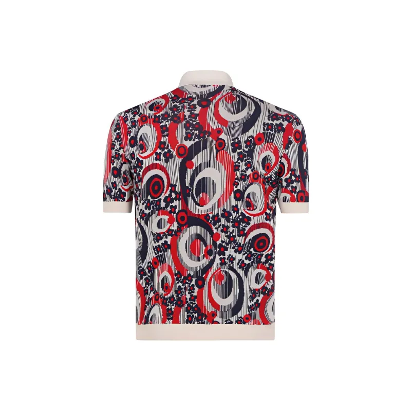 PRADA Polo Shirts Men Red-1