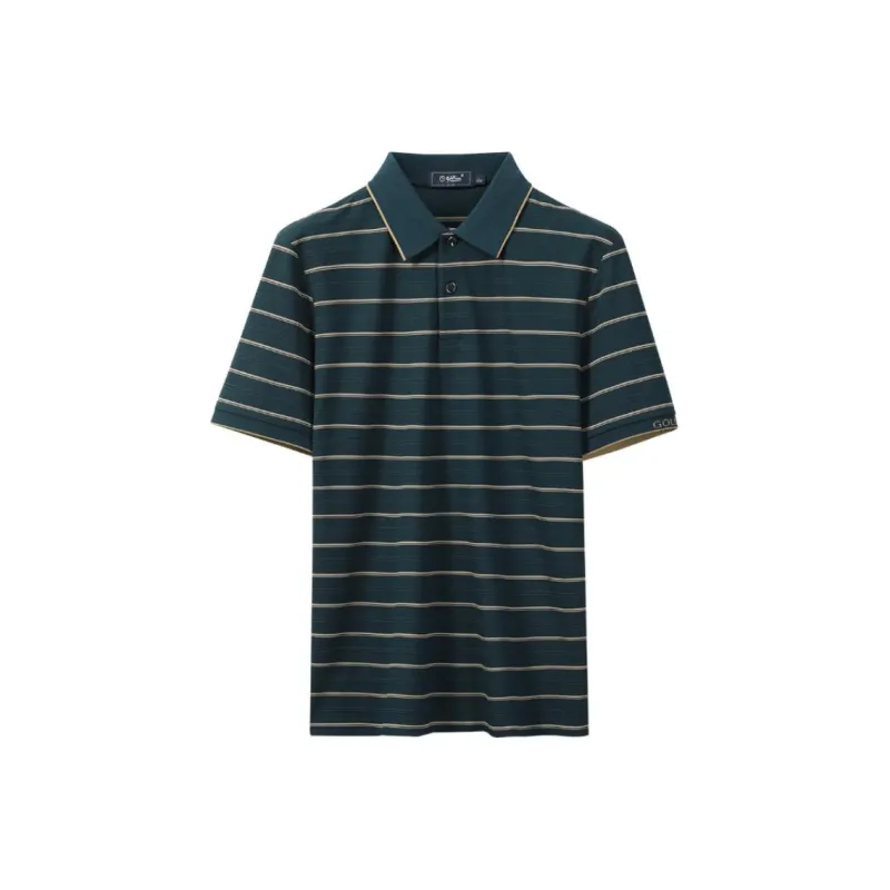 GOLDLION Polo Shirt Men's Turquoise-0