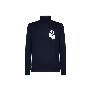 ISABEL MARANT Logo Intarsia-Knit High-Neck Jumper