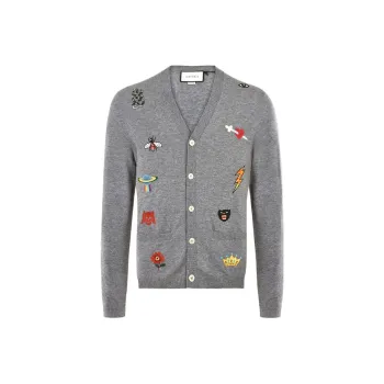 GUCCI Sweaters Men Silver