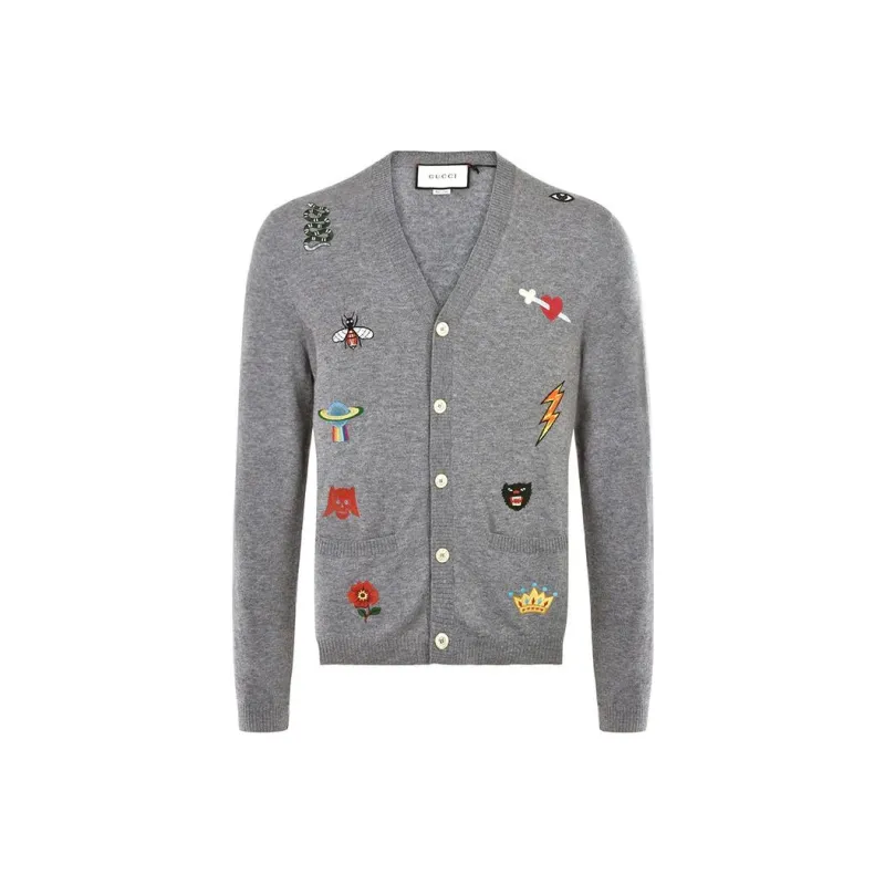 GUCCI Sweaters Men Silver-0