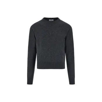 Ferragamo Charcoal Cashmere Crew Neck Sweater
