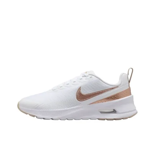 Nike Air Max Nuaxis White Sand Black Metallic Red Bronze Women's