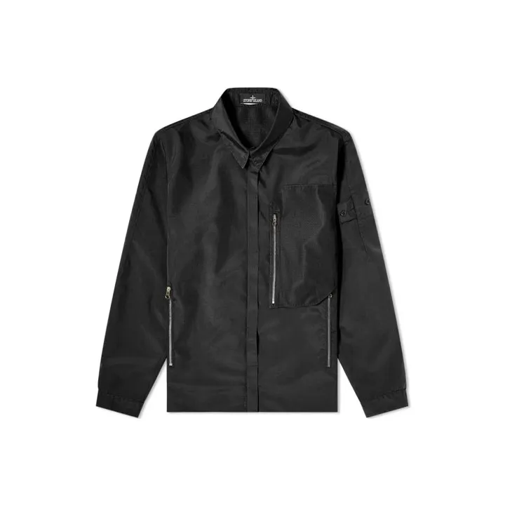 STONE ISLAND SS21 Jackets Coats Men's Black-0