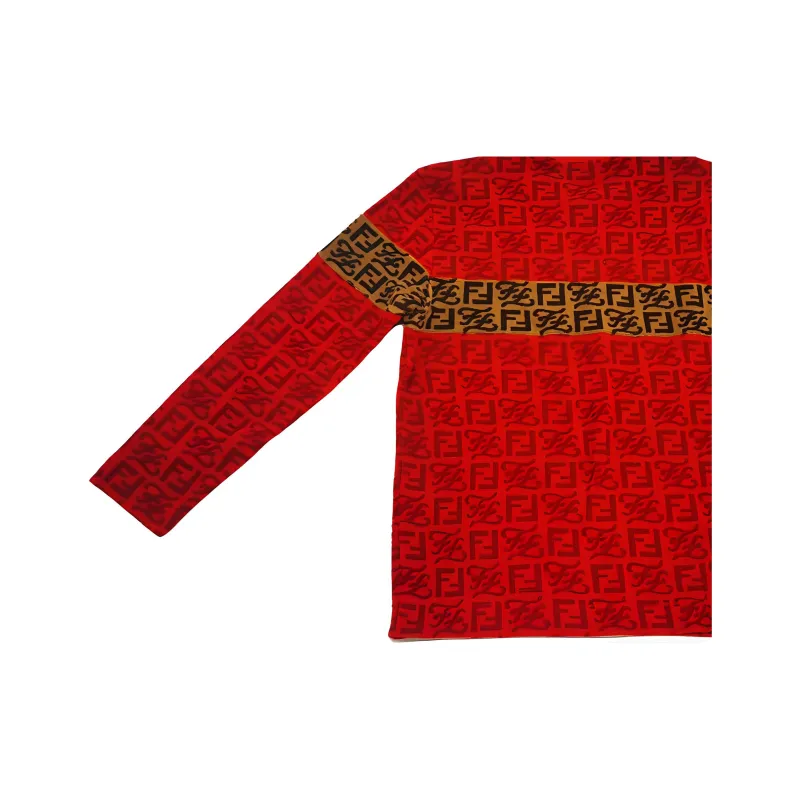 FENDI Sweatshirts Unisex Red-1