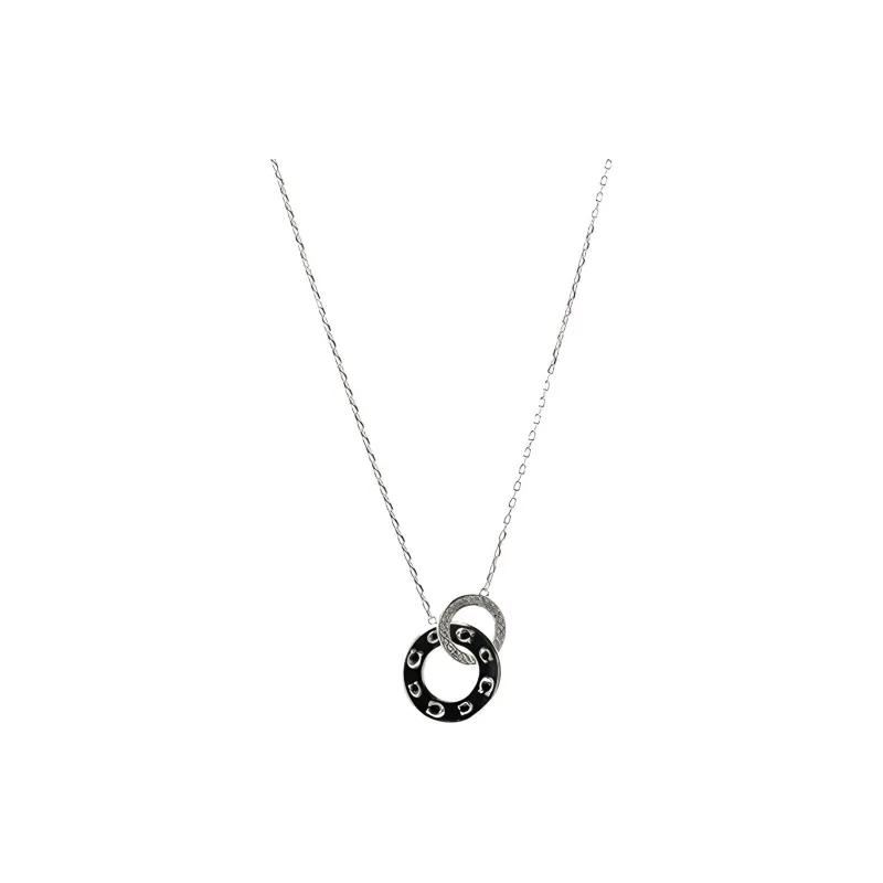 COACH Electroplated Brass Enamel Necklaces Women's Silver-0