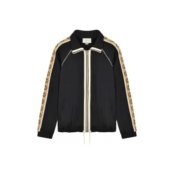 GUCCI Interlocking GG stripe Zipped Jacket