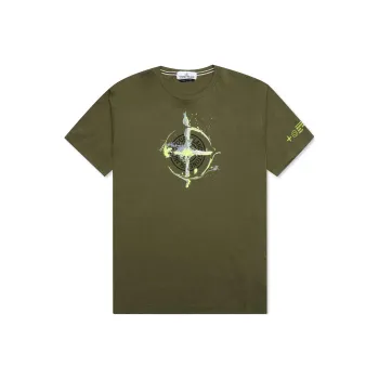 STONE ISLAND T Shirt Men's Olive Green