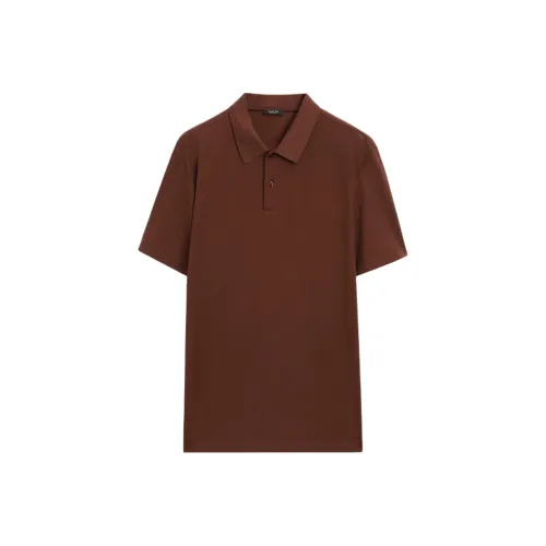 Massimo Dutti Polo Shirt Men's Terracotta