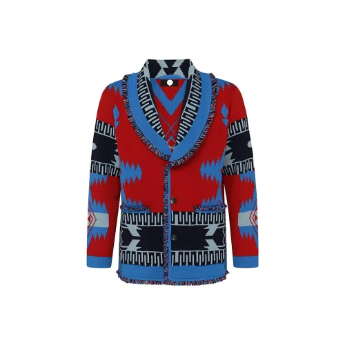 Alanui Jacquard-Knitted Button Up Cardigan