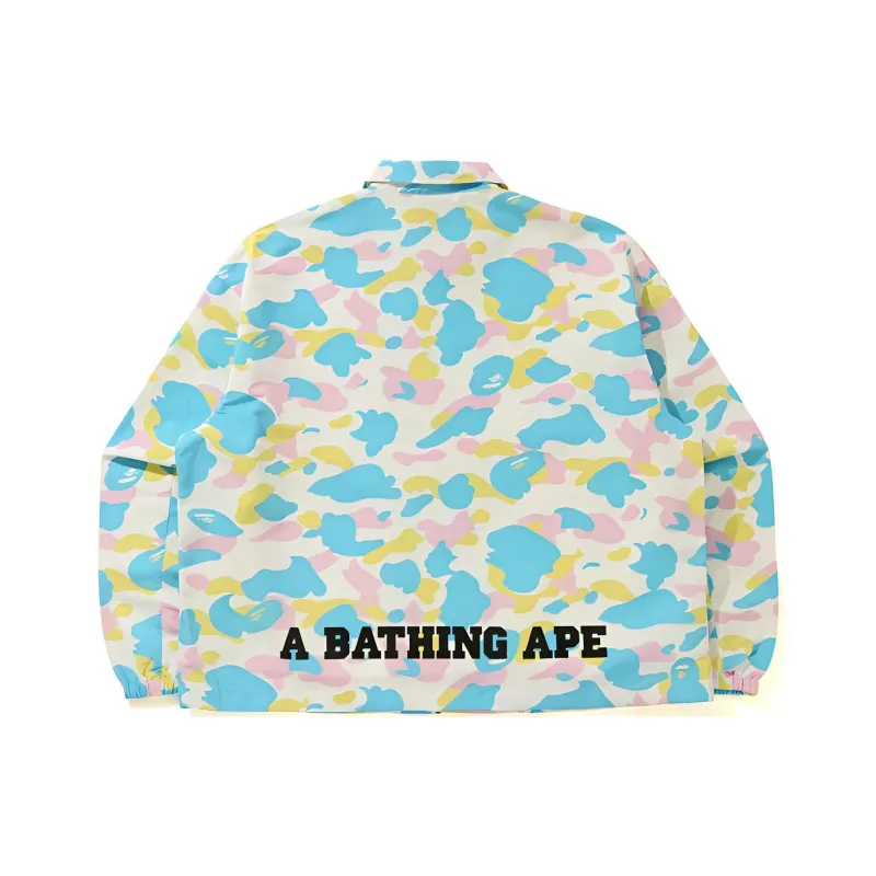 Bape New Multi Camo Relaxed Coach Jacket-3