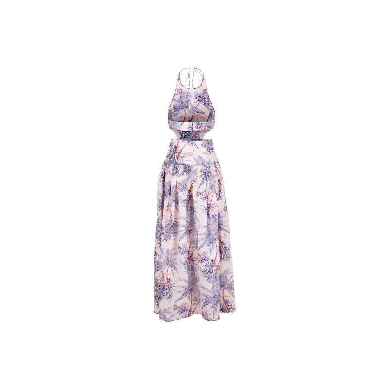 Zimmermann Palm Tree-Print Sleeveless Maxi Dress-1