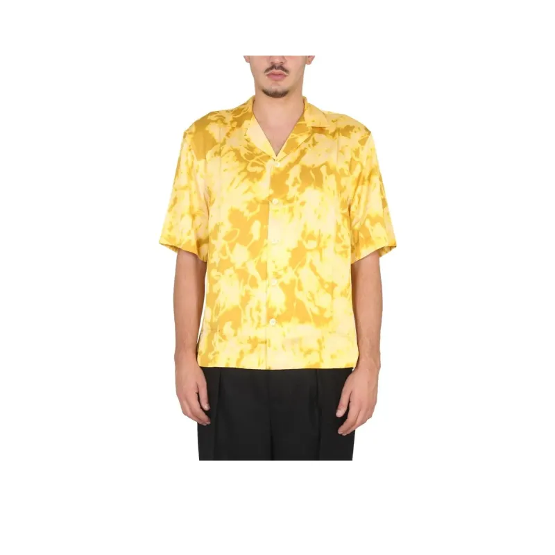 DRIES VAN NOTEN Allover Printed Short Sleeved Shirt-0