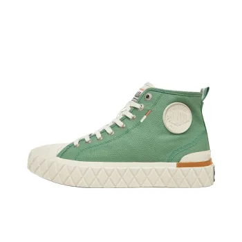 Palladium Anti Slip Wear Resistant High Top Canvas Shoes Unisex Green