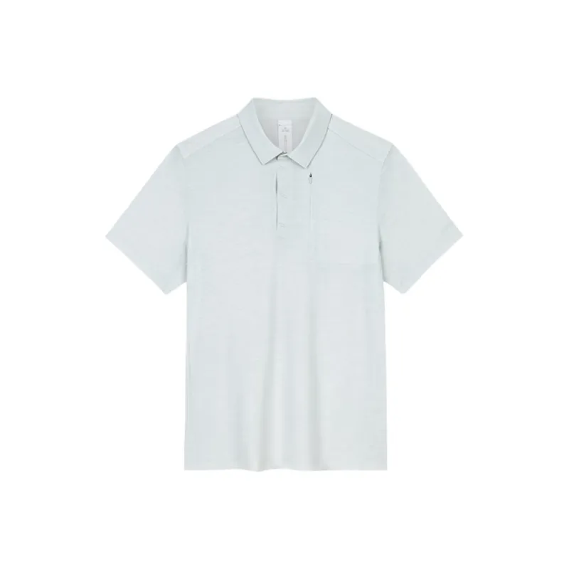 Anta Polo Shirt Men's White Mist Gray-0
