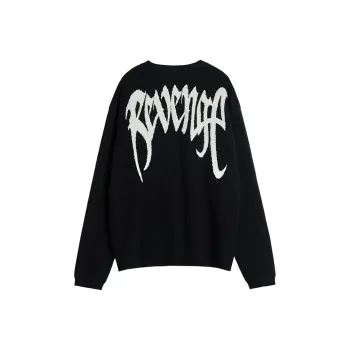 Revenge x GOST Sweater Unisex Black White