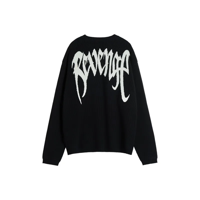 Revenge x GOST Sweater Unisex Black White-0