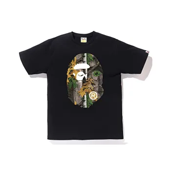 A BATHING APE Forest Camo Big Ape Head Tee