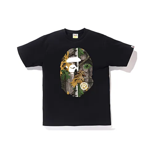 A BATHING APE Forest Camo Big Ape Head Tee