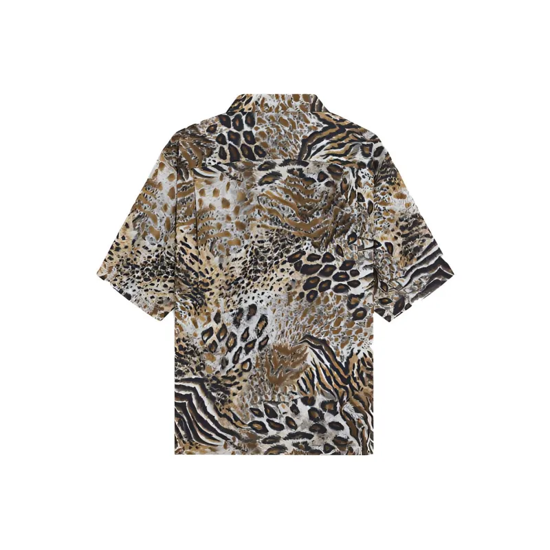 CELINE Shirts Men Leopard Print-1