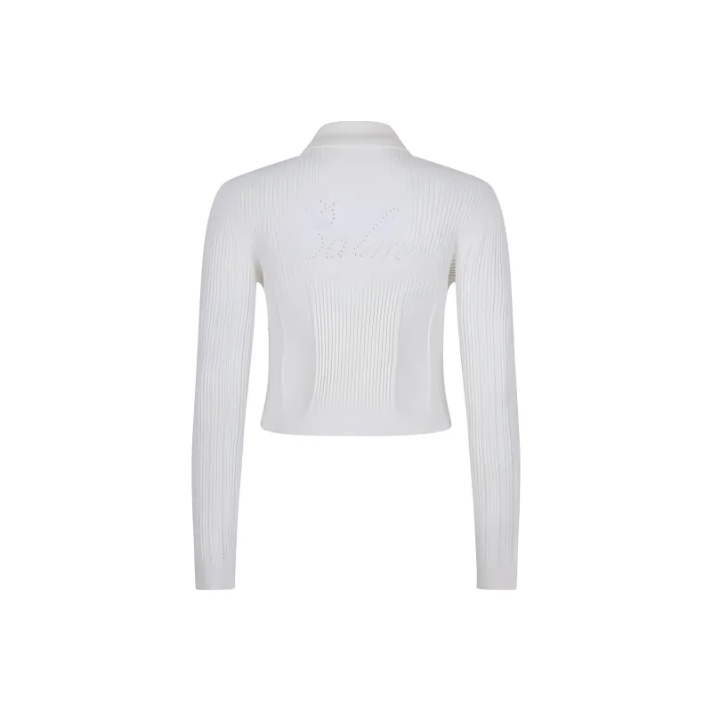 BALMAIN Long Sleeved Ribbed Knitted Cardigan-1
