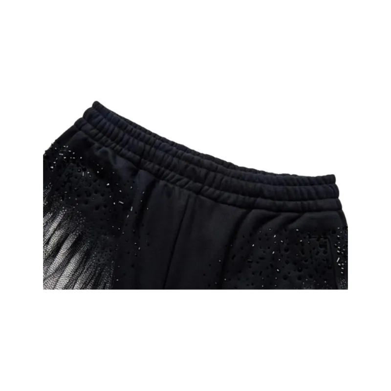 TCH Casual Shorts Unisex Black Base With Silver Logo-3