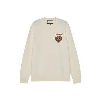 Ed Hardy Knitwear Men Ivory White E1OWM031