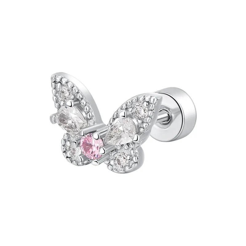 Lady Go Titanium Steel Stud Earrings Women's-6
