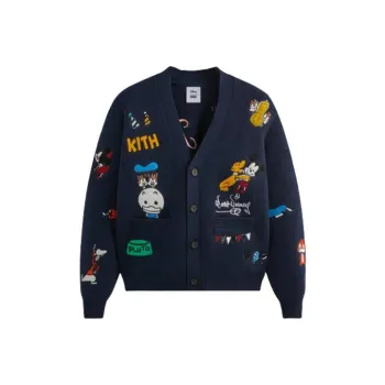 KITH For Mickey & Friends Chunky Yarn Cardigan