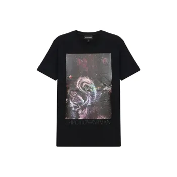 EMPORIO ARMANI T Shirts Men Black