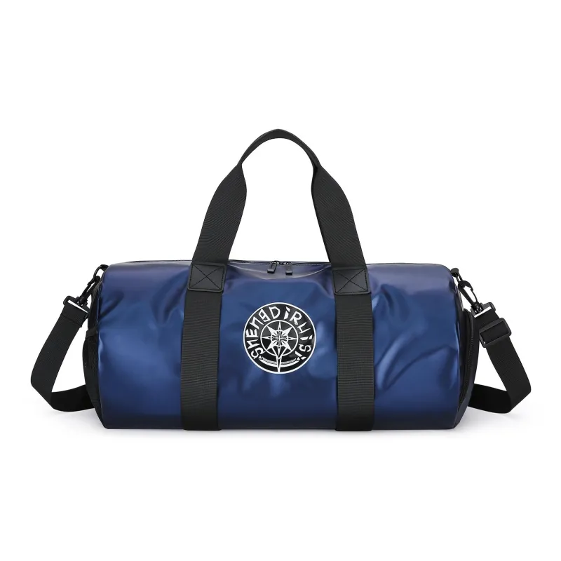 OUZIHUANG Nylon Travel Bag Unisex Black/Blue/Champagne Gold/Maroon-3