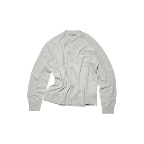 Acne Studios Face Logo Patch V Neck Cardigan